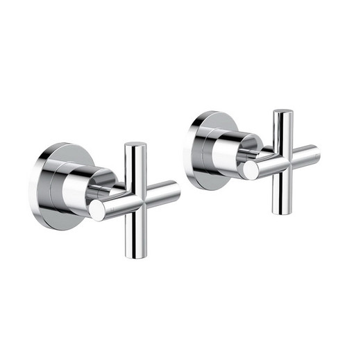 Cross Wall Top Assembly Chrome Pair [156747]