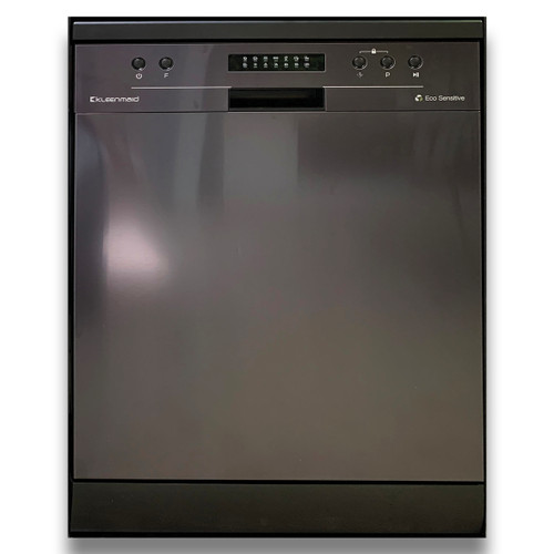 60cm Free Standing or Built Under Dishwasher Black Stainless Steel [253952]