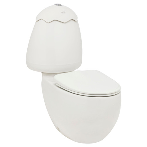 Egg Junior Close Coupled Toilet Suite White Lid Includes Soft Close Seat & Standard Connctor [198598]