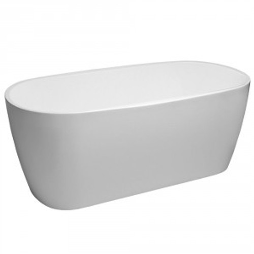 Raymor Alpha Curved Freestanding Bath 1500mm White [133562]