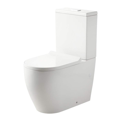 Naples Rimless Back-to-Wall Toilet Suite 4.5/3L White 4Star [166264]